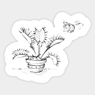 Evil Venus Fly Trap Sticker